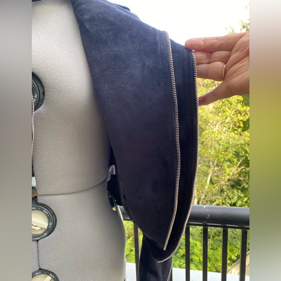 Vegan Suede Moto Jacket - Picture 9 of 11